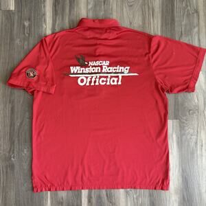 Vintage Nascar Winston Racing Official Team Issued Polo Shirt Size XL WORN